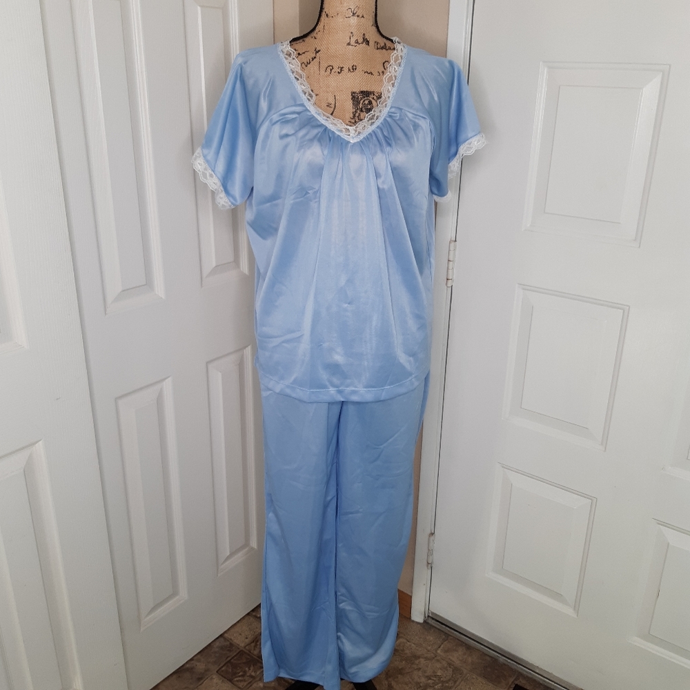 Blair Sleepwear Lace Trimmed Two Piece Set